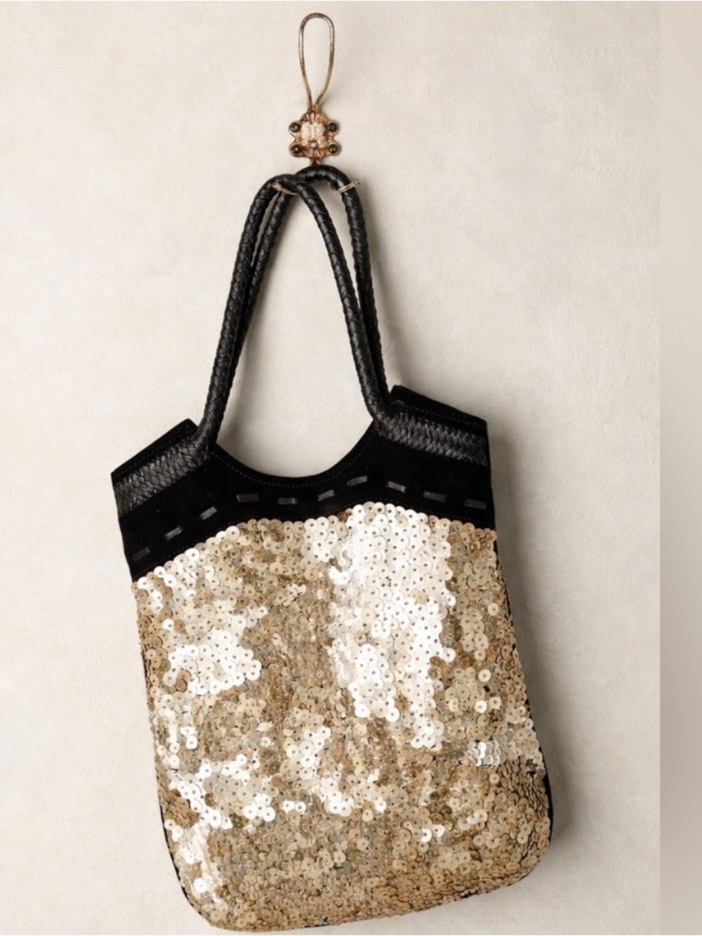 Jasper & Jeera Priya suede tote bag